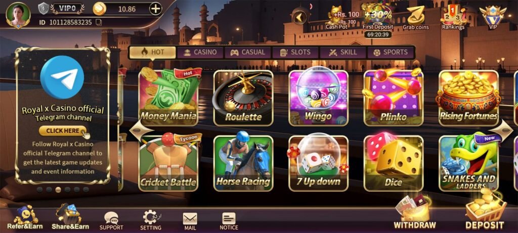 RoyalX Casino Game